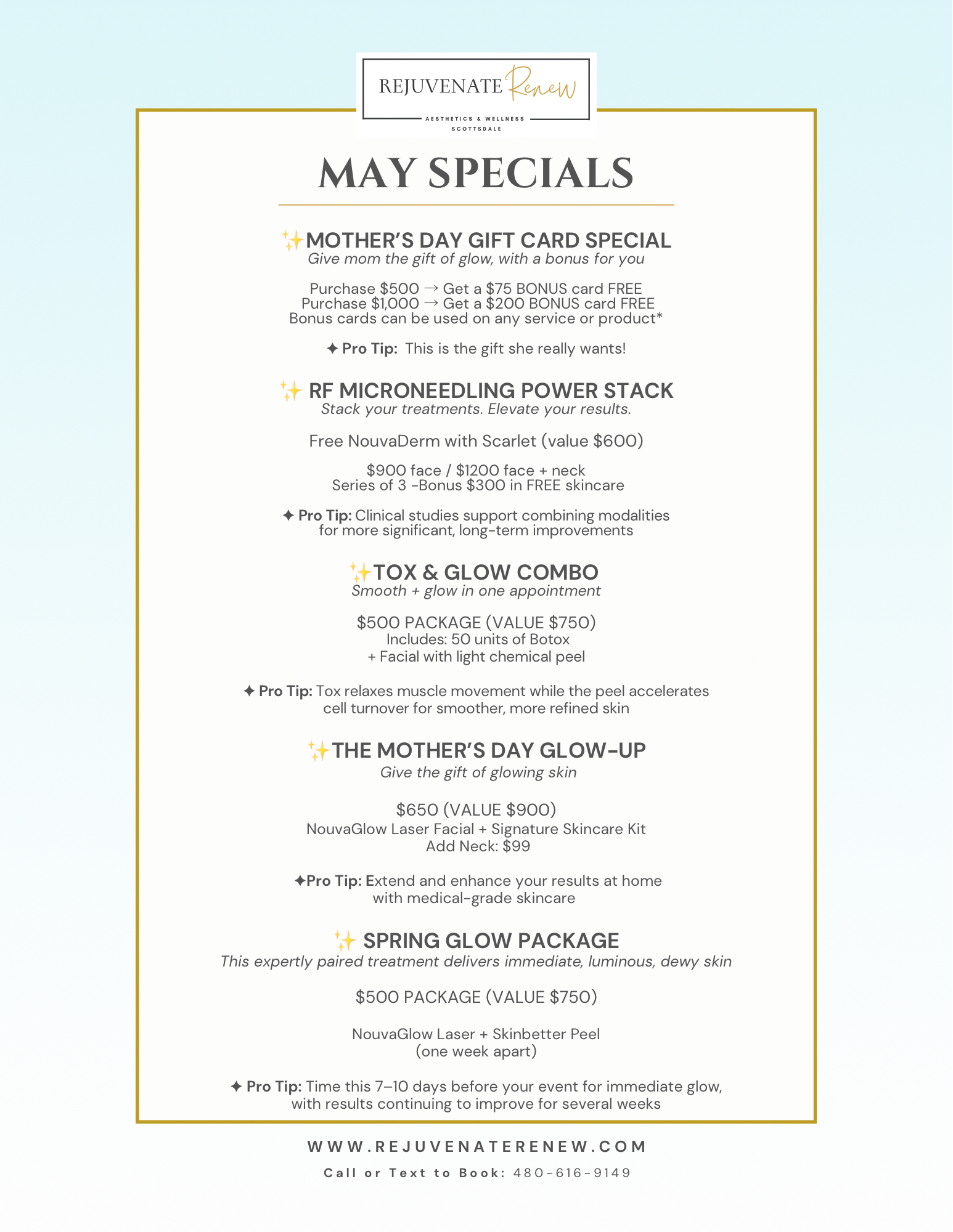 May Specials